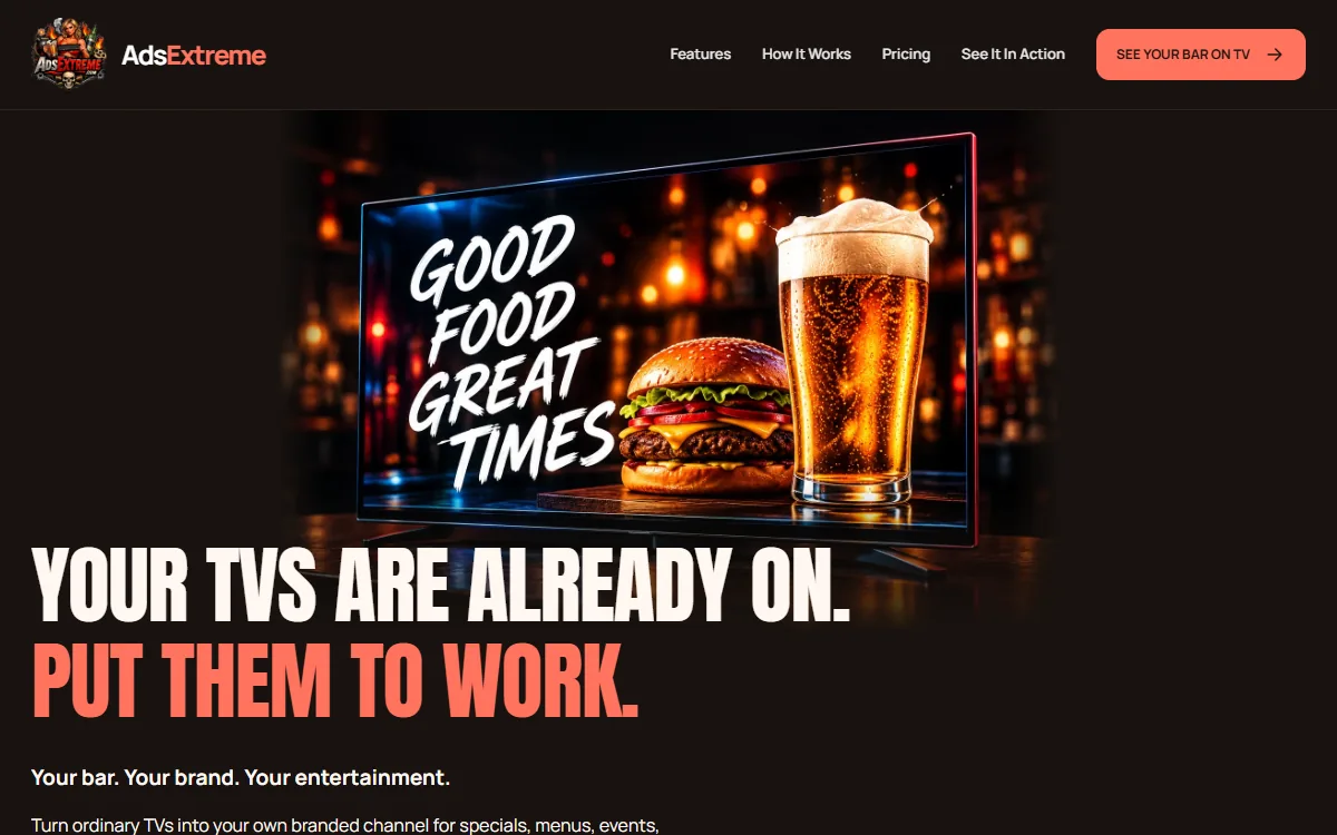 Ads Extreme website preview